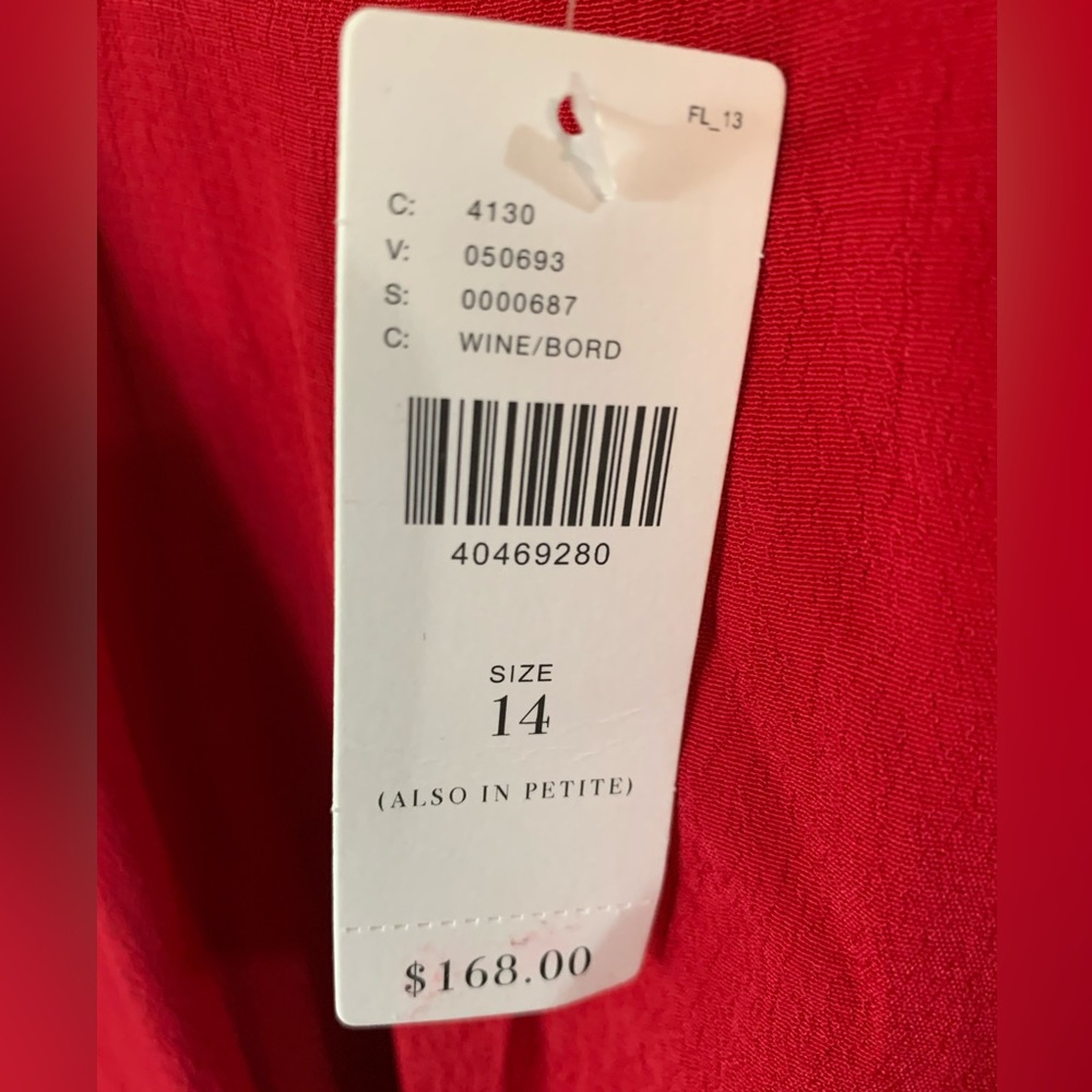 NWT Maeve Red Short-Sleeved, Cropped Jumpsuit - Picture 4 of 5